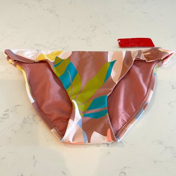Gossip Block and Key Hipster Tropical Print Bikini Bottoms Multi Color Sz M NWT - Picture 1 of 10